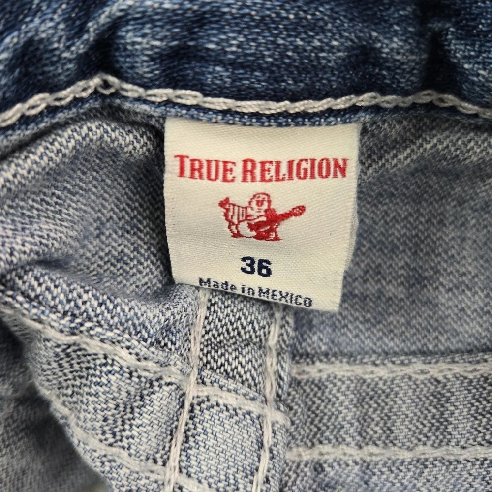 True‎ Religion Men Jeans 36 Blue Denim Ricky Relaxed Straight 32